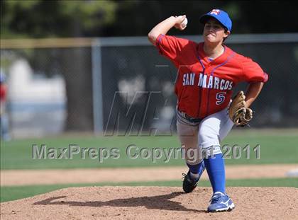 Thumbnail 2 in San Marcos @ Birmingham (Matchup between female pitchers) photogallery.