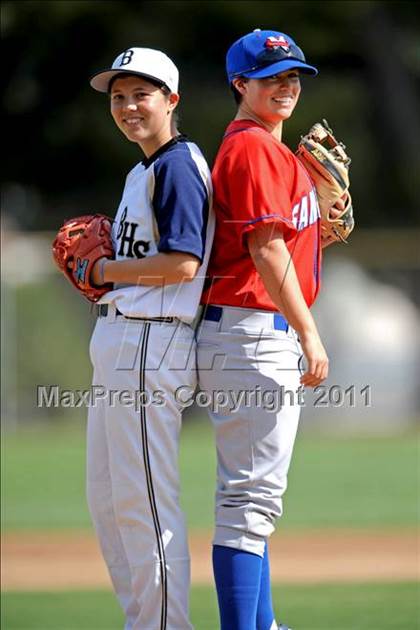 Thumbnail 1 in San Marcos @ Birmingham (Matchup between female pitchers) photogallery.