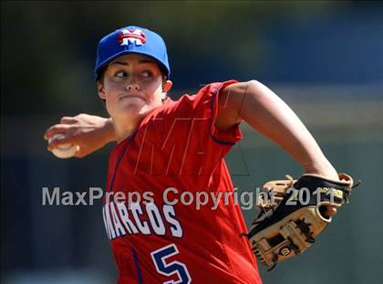Thumbnail 2 in San Marcos @ Birmingham (Matchup between female pitchers) photogallery.