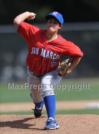 Thumbnail 1 in San Marcos @ Birmingham (Matchup between female pitchers) photogallery.