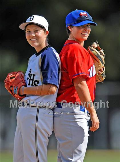 Thumbnail 1 in San Marcos @ Birmingham (Matchup between female pitchers) photogallery.