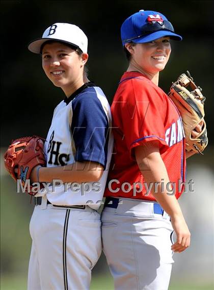 Thumbnail 1 in San Marcos @ Birmingham (Matchup between female pitchers) photogallery.