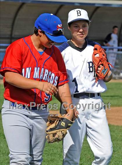 Thumbnail 3 in San Marcos @ Birmingham (Matchup between female pitchers) photogallery.