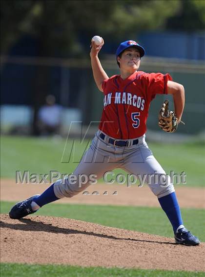 Thumbnail 3 in San Marcos @ Birmingham (Matchup between female pitchers) photogallery.