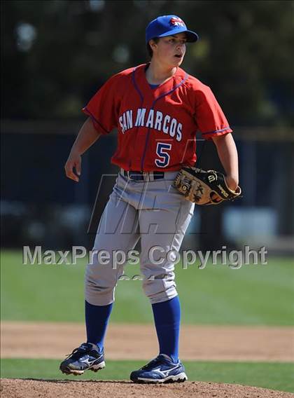 Thumbnail 3 in San Marcos @ Birmingham (Matchup between female pitchers) photogallery.