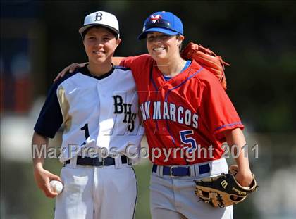 Thumbnail 1 in San Marcos @ Birmingham (Matchup between female pitchers) photogallery.