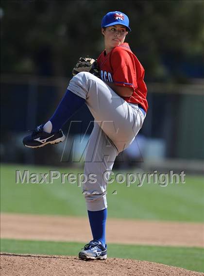 Thumbnail 3 in San Marcos @ Birmingham (Matchup between female pitchers) photogallery.
