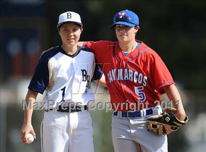 Thumbnail 1 in San Marcos @ Birmingham (Matchup between female pitchers) photogallery.
