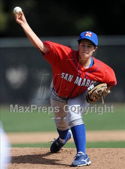 Thumbnail 2 in San Marcos @ Birmingham (Matchup between female pitchers) photogallery.