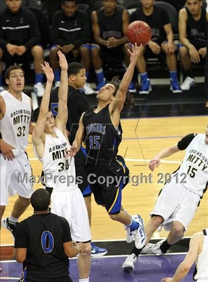Thumbnail 3 in Newark Memorial vs. Archbishop Mitty (CIF D2 NorCal Regional Final) photogallery.