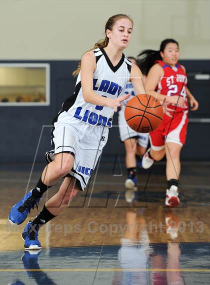 Thumbnail 2 in St. John's Christian Academy vs. James Island Christian photogallery.