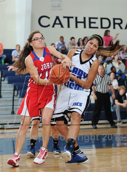 Thumbnail 3 in St. John's Christian Academy vs. James Island Christian photogallery.