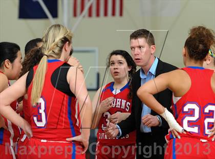 Thumbnail 2 in St. John's Christian Academy vs. James Island Christian photogallery.