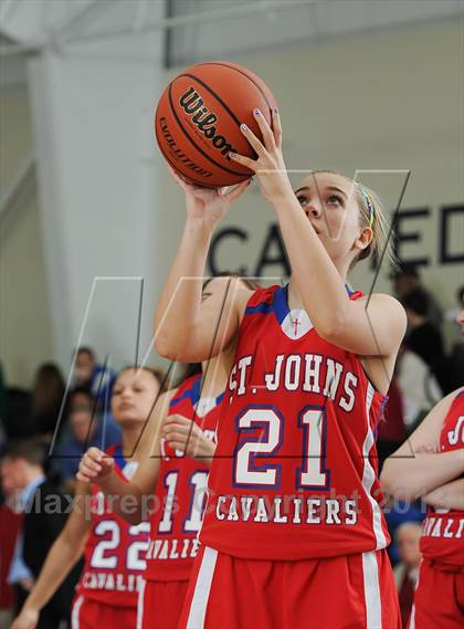 Thumbnail 2 in St. John's Christian Academy vs. James Island Christian photogallery.