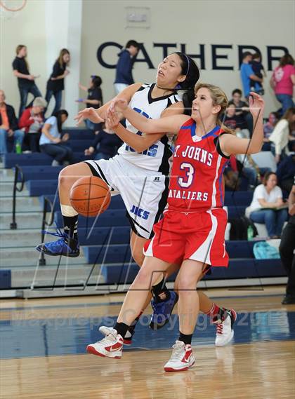 Thumbnail 2 in St. John's Christian Academy vs. James Island Christian photogallery.