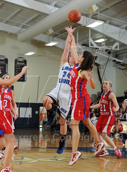 Thumbnail 2 in St. John's Christian Academy vs. James Island Christian photogallery.