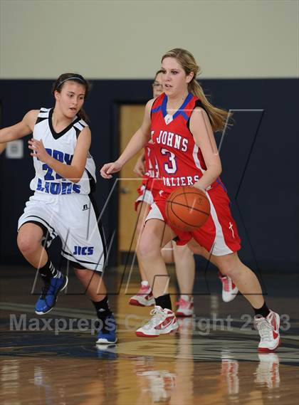 Thumbnail 1 in St. John's Christian Academy vs. James Island Christian photogallery.