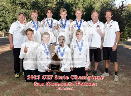 Thumbnail 2 in CIF State Cross Country Championships (Boys Awards) photogallery.