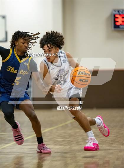 Thumbnail 3 in New Life Christian Academy vs. James Cardinal McGuigan (Veterans Showcase) photogallery.