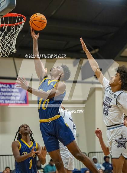 Thumbnail 2 in New Life Christian Academy vs. James Cardinal McGuigan (Veterans Showcase) photogallery.