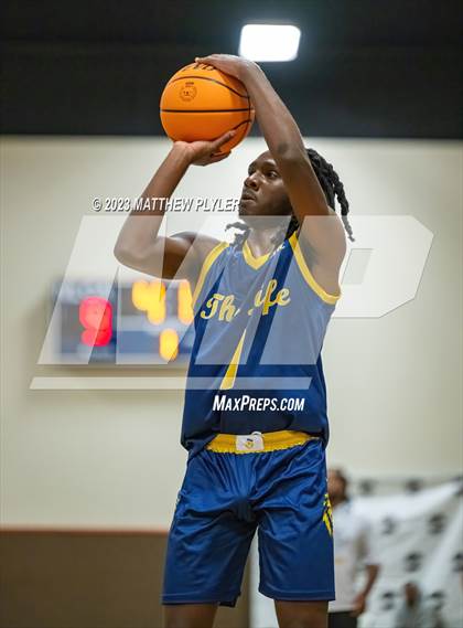 Thumbnail 1 in New Life Christian Academy vs. James Cardinal McGuigan (Veterans Showcase) photogallery.
