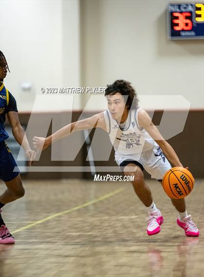 Thumbnail 1 in New Life Christian Academy vs. James Cardinal McGuigan (Veterans Showcase) photogallery.
