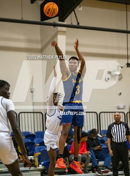 Thumbnail 3 in New Life Christian Academy vs. James Cardinal McGuigan (Veterans Showcase) photogallery.