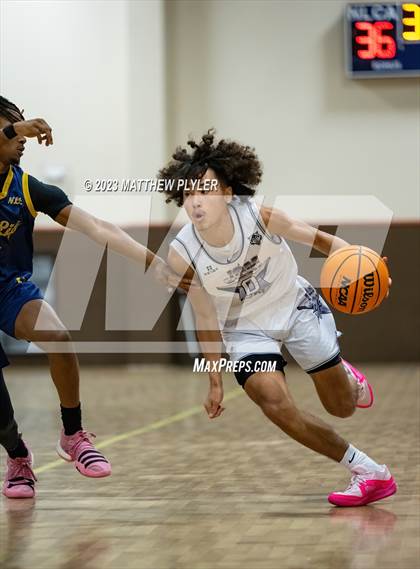 Thumbnail 3 in New Life Christian Academy vs. James Cardinal McGuigan (Veterans Showcase) photogallery.