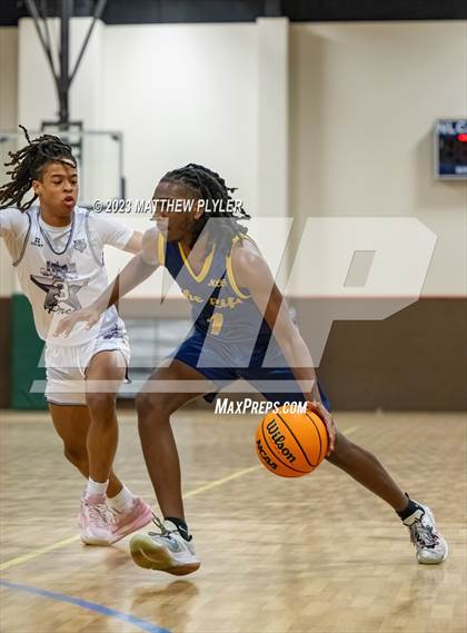 Thumbnail 1 in New Life Christian Academy vs. James Cardinal McGuigan (Veterans Showcase) photogallery.