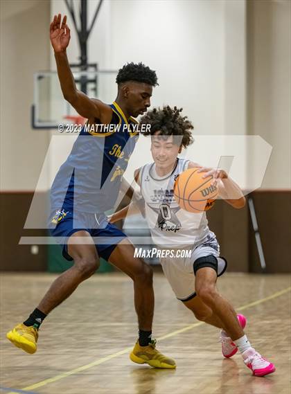 Thumbnail 1 in New Life Christian Academy vs. James Cardinal McGuigan (Veterans Showcase) photogallery.