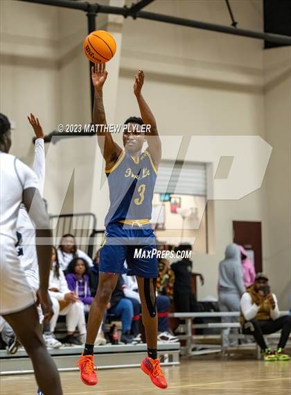 Thumbnail 3 in New Life Christian Academy vs. James Cardinal McGuigan (Veterans Showcase) photogallery.