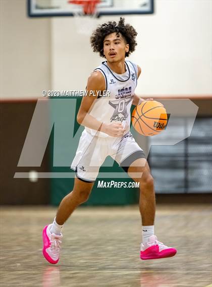 Thumbnail 1 in New Life Christian Academy vs. James Cardinal McGuigan (Veterans Showcase) photogallery.