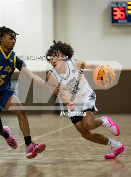 Thumbnail 1 in New Life Christian Academy vs. James Cardinal McGuigan (Veterans Showcase) photogallery.