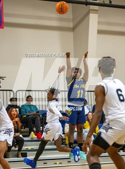 Thumbnail 1 in New Life Christian Academy vs. James Cardinal McGuigan (Veterans Showcase) photogallery.
