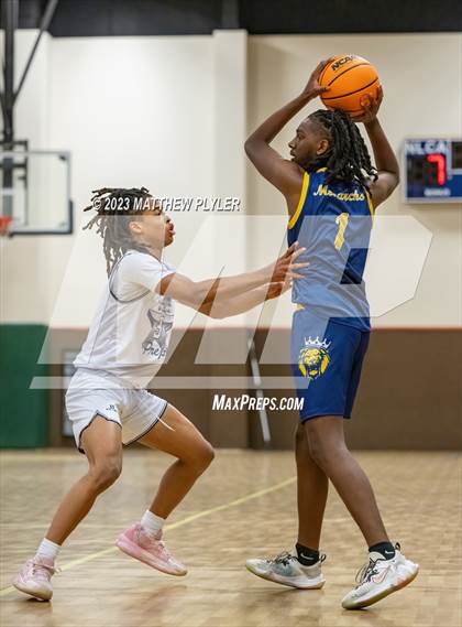 Thumbnail 3 in New Life Christian Academy vs. James Cardinal McGuigan (Veterans Showcase) photogallery.