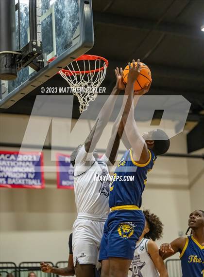 Thumbnail 1 in New Life Christian Academy vs. James Cardinal McGuigan (Veterans Showcase) photogallery.