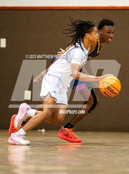 Thumbnail 1 in New Life Christian Academy vs. James Cardinal McGuigan (Veterans Showcase) photogallery.