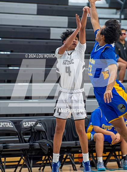 Thumbnail 1 in Cottonwood Classical Prep vs. Aztec ( Al Armendariz Tournament at Capital ) photogallery.