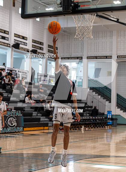 Thumbnail 3 in Cottonwood Classical Prep vs. Aztec ( Al Armendariz Tournament at Capital ) photogallery.