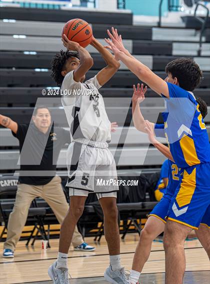 Thumbnail 3 in Cottonwood Classical Prep vs. Aztec ( Al Armendariz Tournament at Capital ) photogallery.