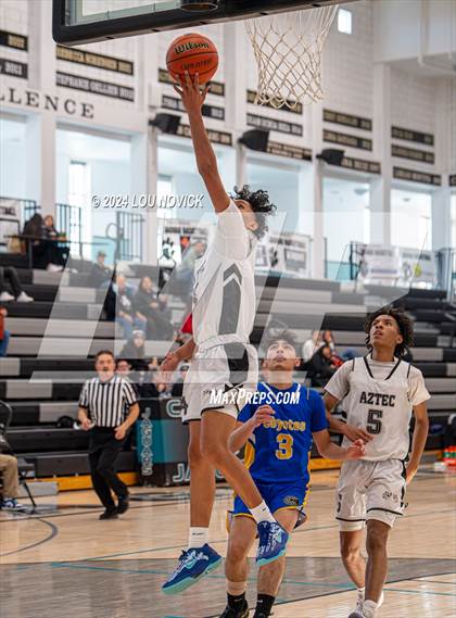 Thumbnail 2 in Cottonwood Classical Prep vs. Aztec ( Al Armendariz Tournament at Capital ) photogallery.