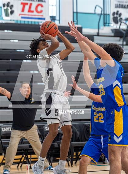 Thumbnail 1 in Cottonwood Classical Prep vs. Aztec ( Al Armendariz Tournament at Capital ) photogallery.