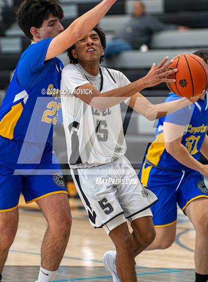 Thumbnail 3 in Cottonwood Classical Prep vs. Aztec ( Al Armendariz Tournament at Capital ) photogallery.