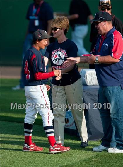 Thumbnail 2 in Oxford Academy vs. Desert Christian (CIF SS D6 Final) photogallery.