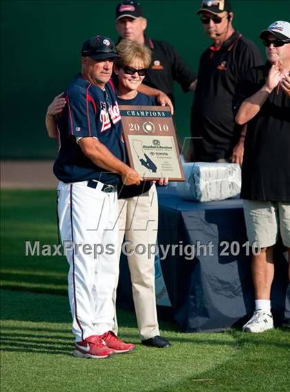 Thumbnail 2 in Oxford Academy vs. Desert Christian (CIF SS D6 Final) photogallery.