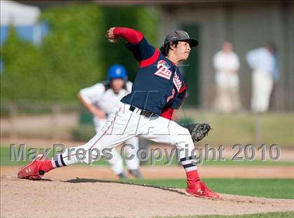 Thumbnail 2 in Oxford Academy vs. Desert Christian (CIF SS D6 Final) photogallery.