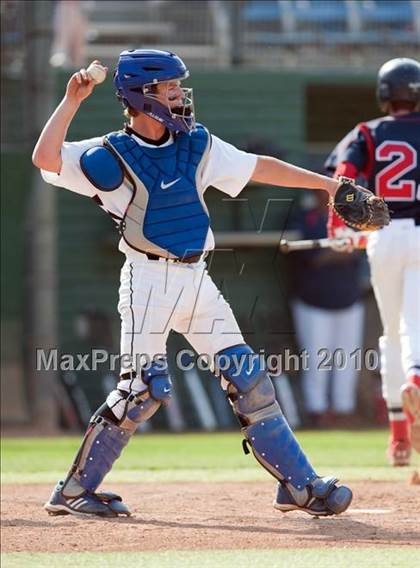 Thumbnail 1 in Oxford Academy vs. Desert Christian (CIF SS D6 Final) photogallery.