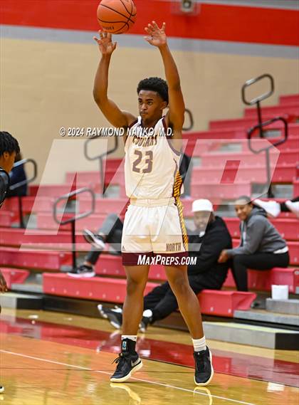 Thumbnail 2 in Lawrence Central vs Bloomington North (Fishers Holiday Classic)  photogallery.