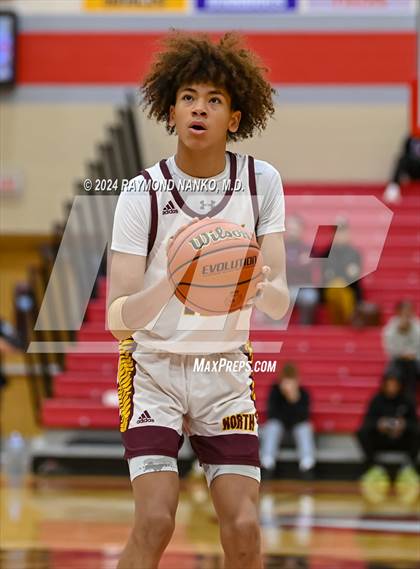 Thumbnail 1 in Lawrence Central vs Bloomington North (Fishers Holiday Classic)  photogallery.