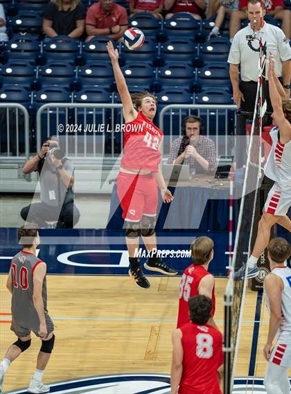 Thumbnail 3 in Fishers vs. Roncalli (IBVCA State semifinal playoff) photogallery.